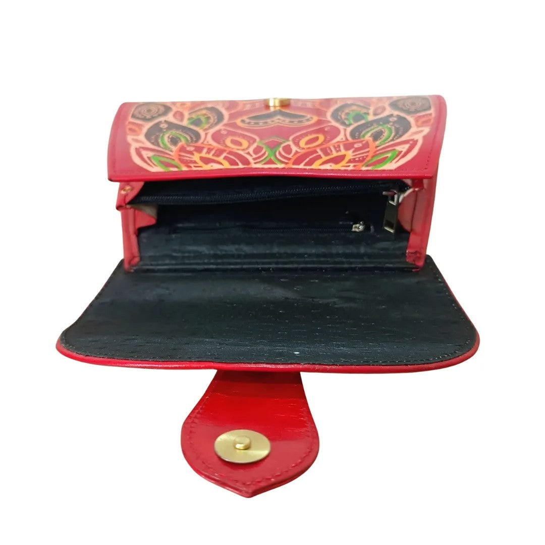 Genuine Pure Leather Handcrafted Handtooled Bag owl Sling