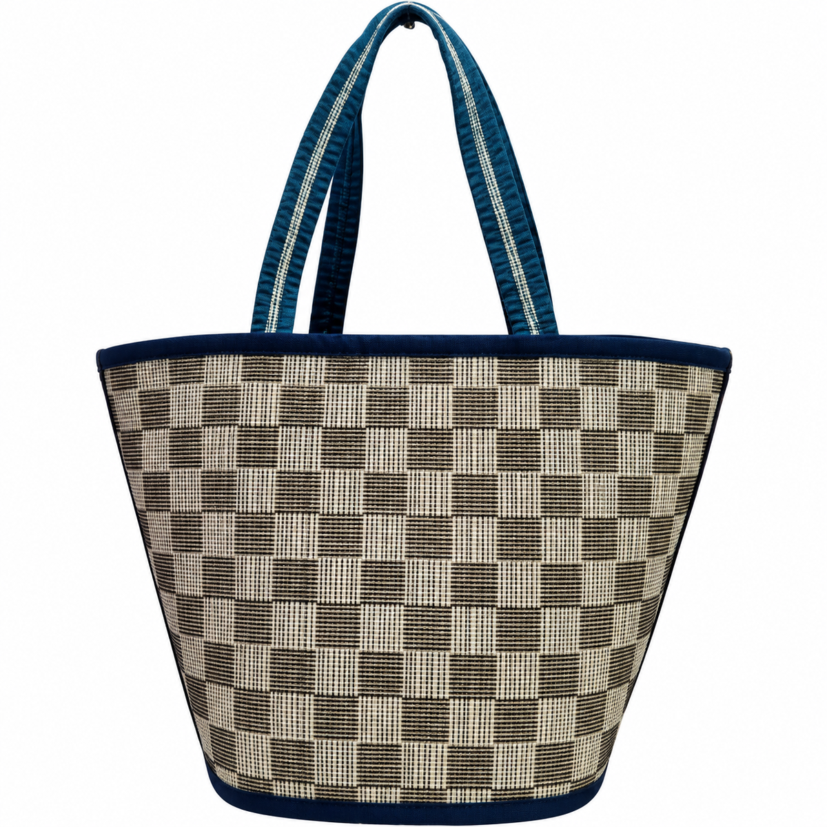 Blue & Beige Design Madur Kathi Bag