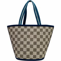 Blue & Beige Design Madur Kathi Bag
