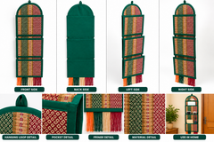 Colourful Green Wall Hanger Madur Kathi