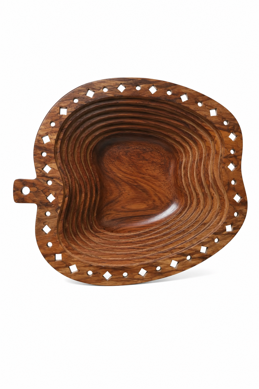 Wooden Apple Shape Fruit Basket