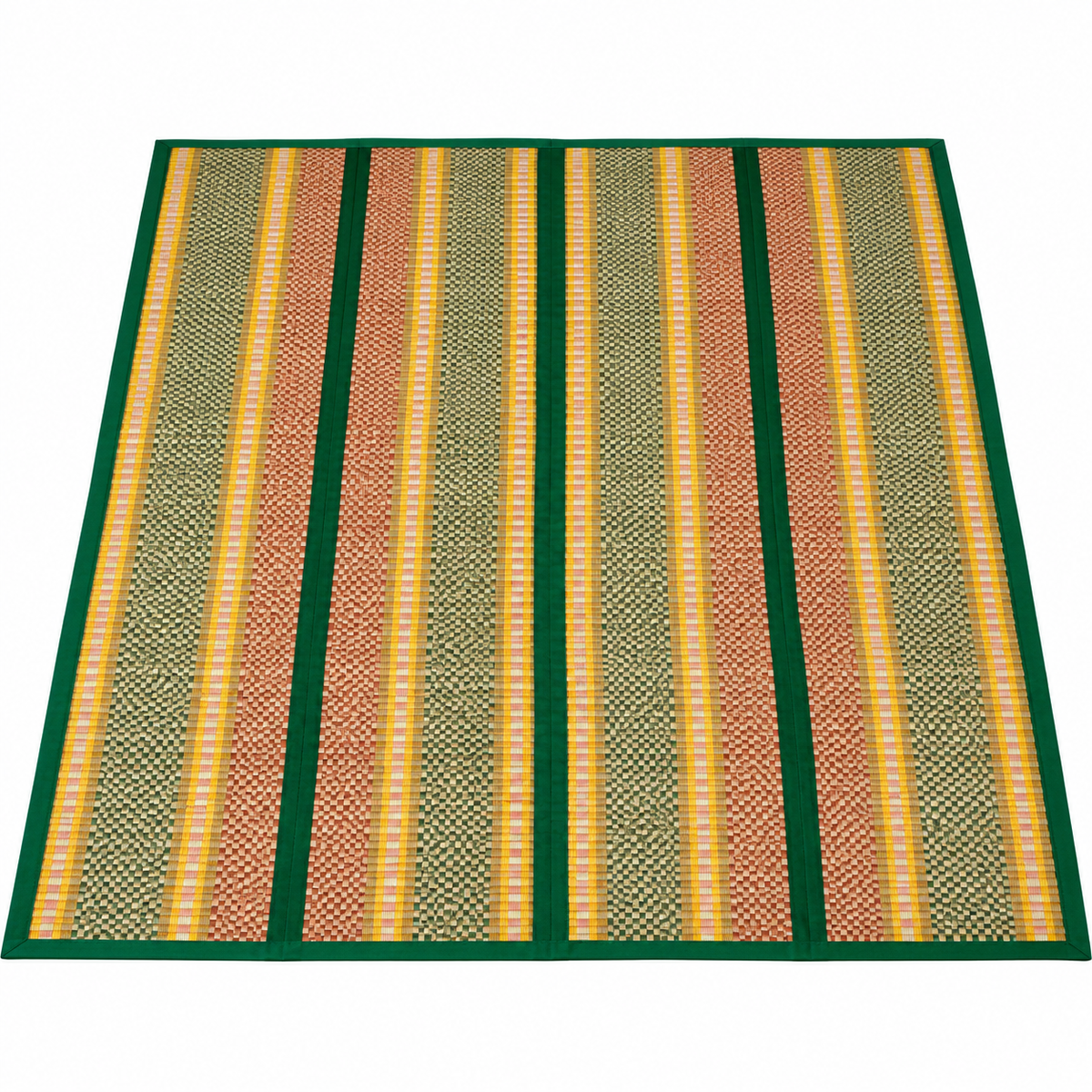 Beautiful Beige & Green Madur Kathi Mat