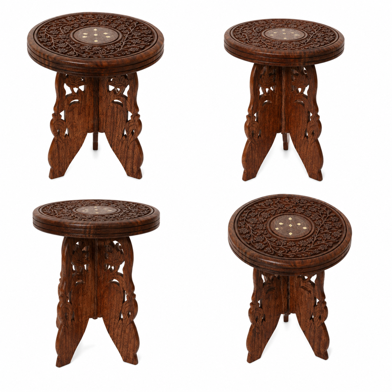 9 Inch Wooden Corner Table