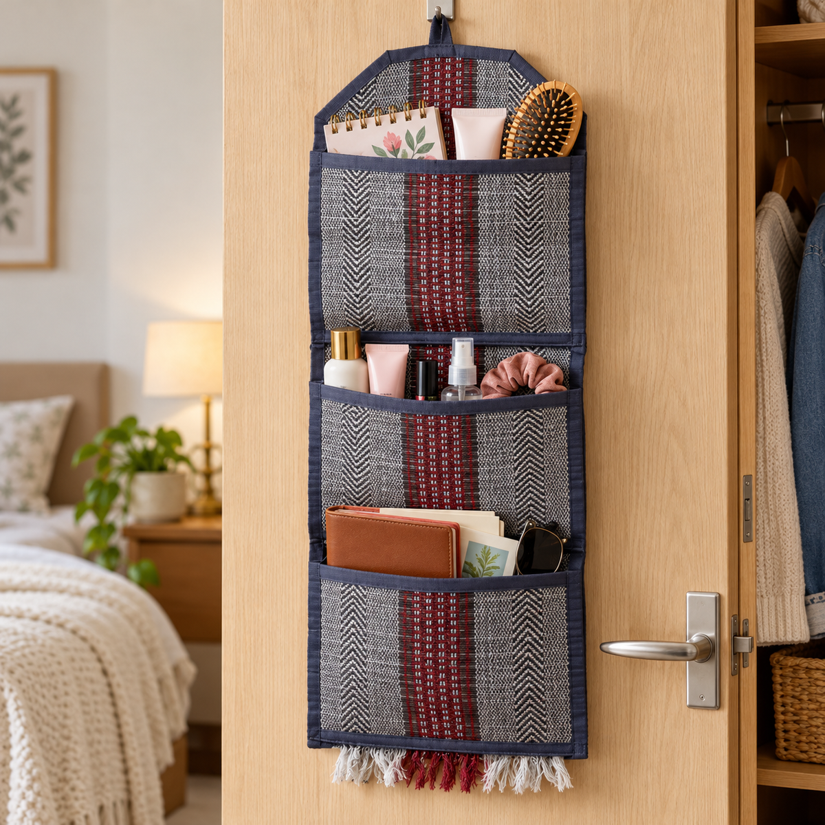 Madur Kanthi Blue Wall Pocket
