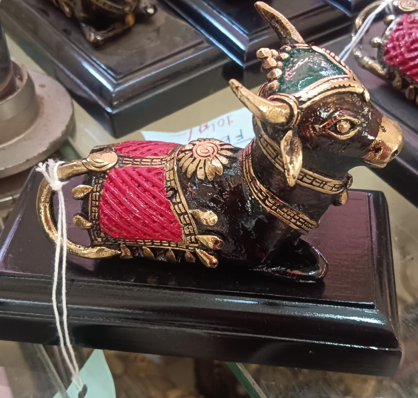 Bastar Dokra Nandi Seated Metal Craft