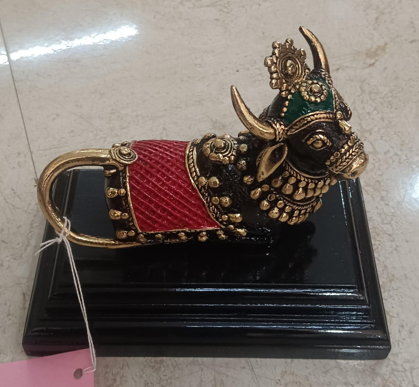 Bastar Dokra Nandi Seated Metal Craft