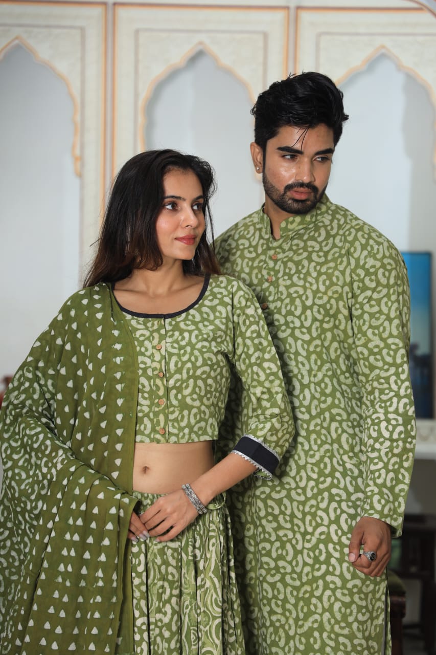 Festival Special Couple Dress Collection Chaniya Choli & Kurta Pajama