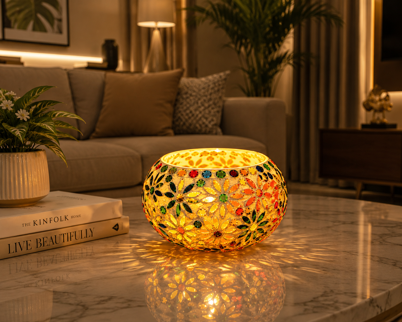 Tealight Holder Floral