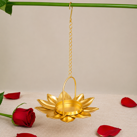 Hanging Golden Candle Stand