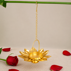 Hanging Golden Candle Stand