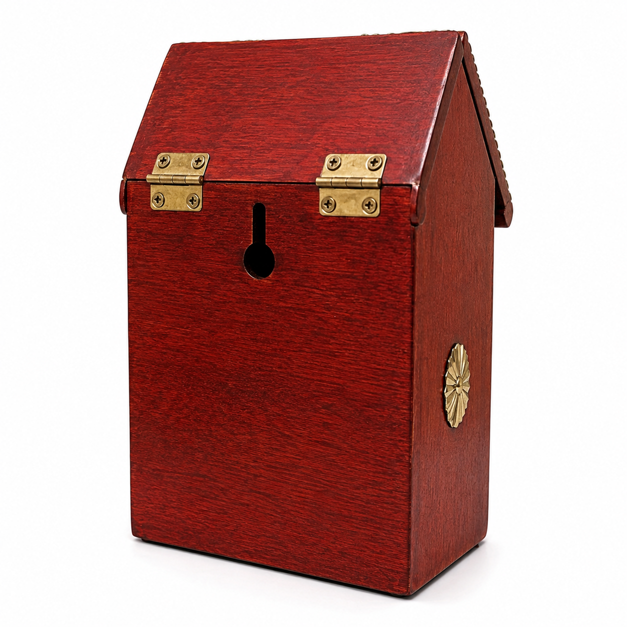 House Shaped Wooden Bank