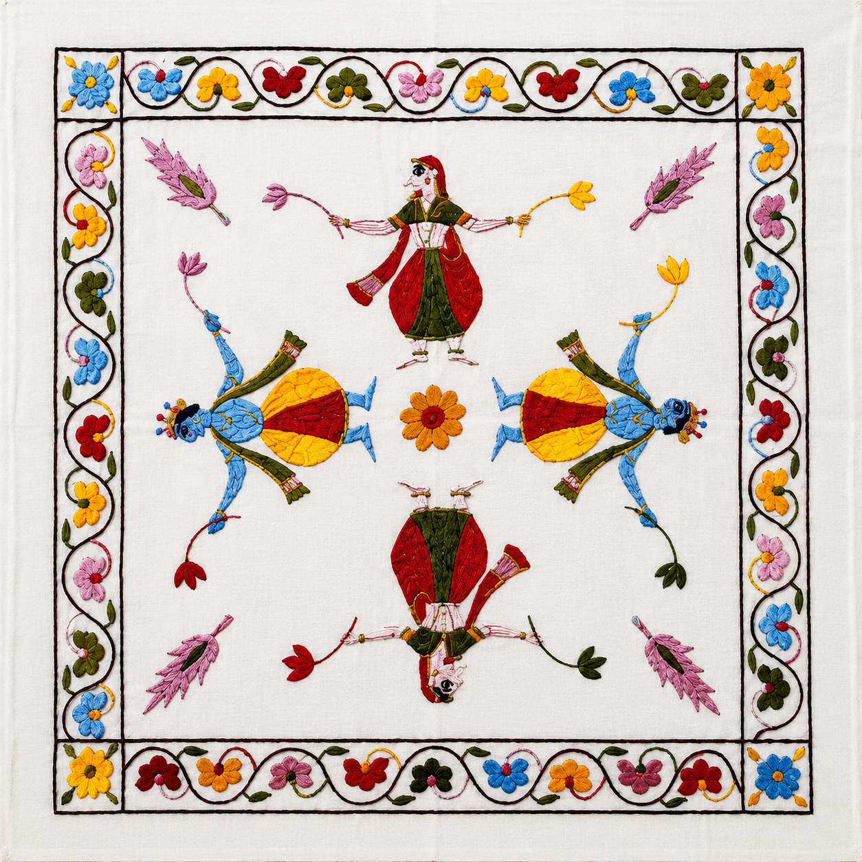 Chamba Rumal Silk Embroidery