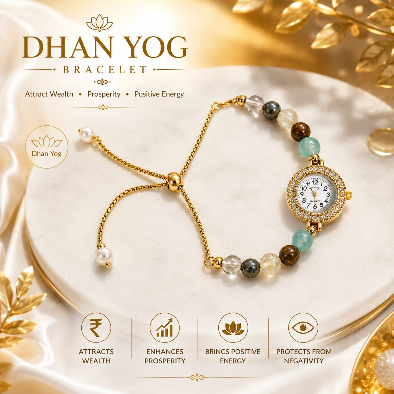 AGATES DHAN YOG BRACELET
