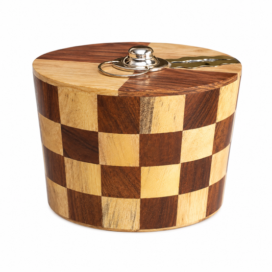 Wooden Chess Shaped Piggy Bank