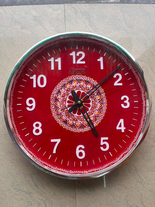 Ajanta Aipan Art Wall Clock