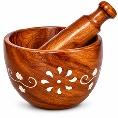 Wooden Carved Mortar