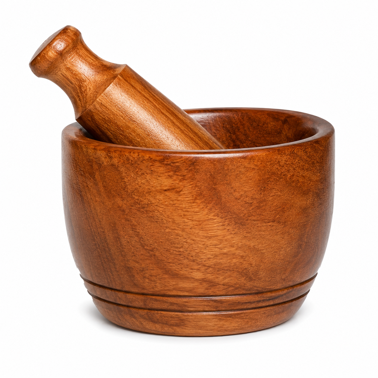 Wooden Carved Mortar
