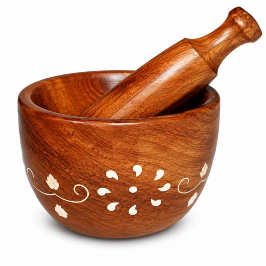 Wooden Carved Mortar