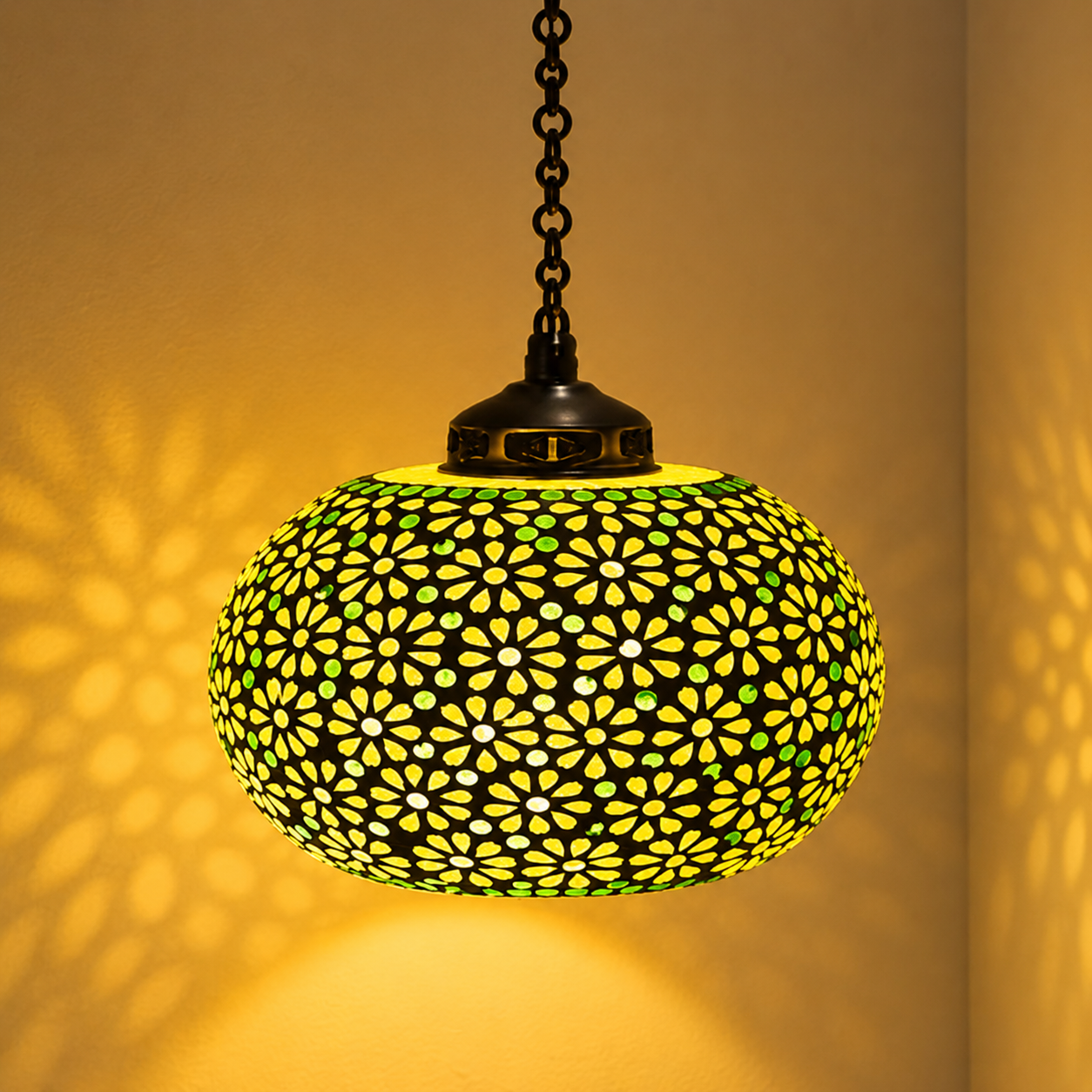 Hanging Lamp Floral