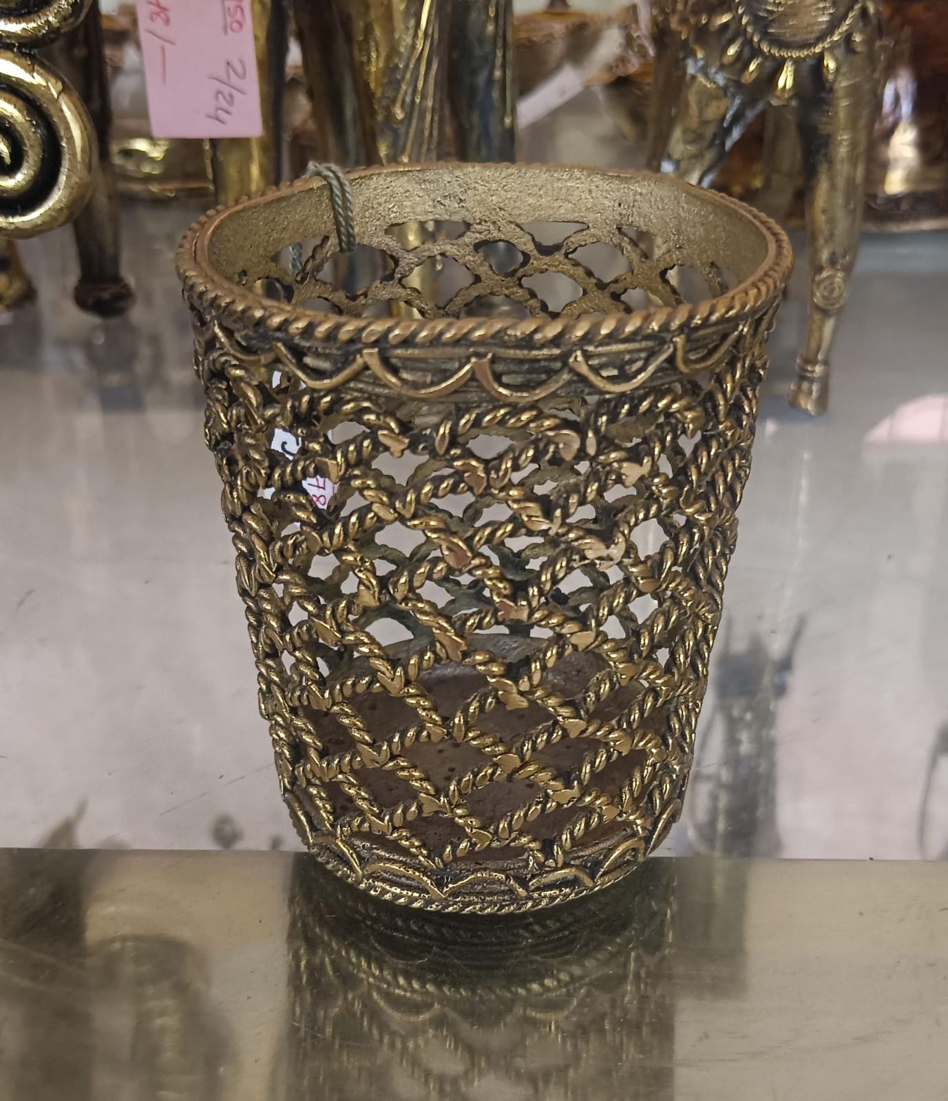 Bastar Dhokra Metal Craft Pen Stand