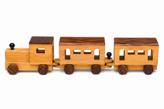 Wooden Toy Train Set