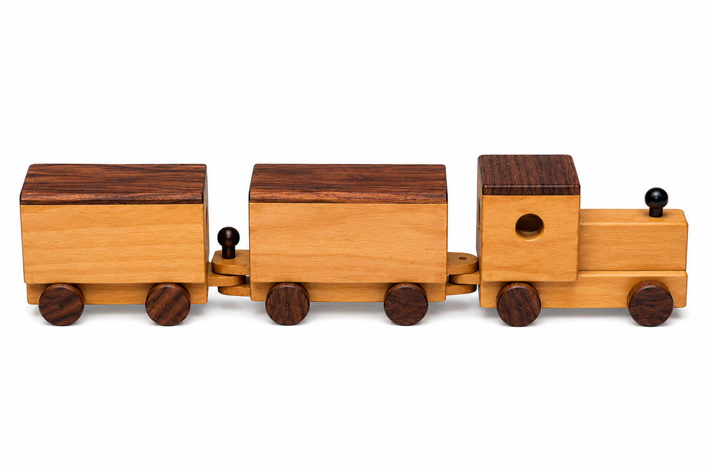 Wooden Toy Train Set