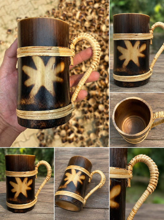 EcoFriendly Cane and Bamboo Cup