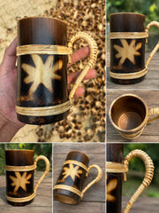 EcoFriendly Cane and Bamboo Cup