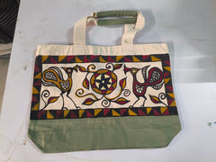 Sohrai Khovar Hand-Painted Jute Bag