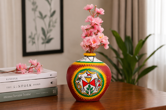 Brown Tribal Terracota vase