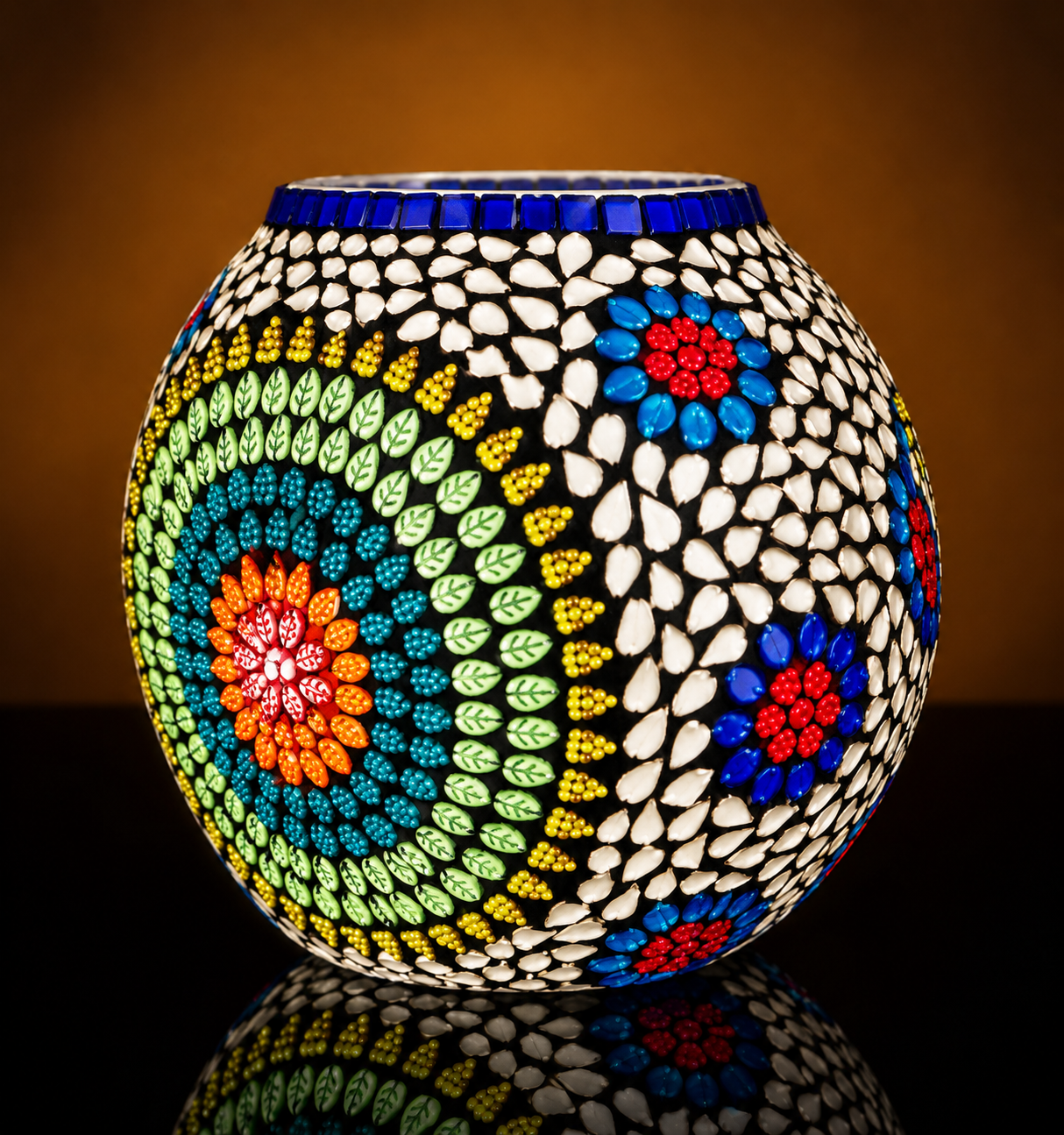 Glass Lamp Round