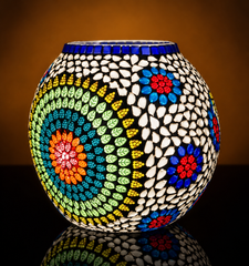Glass Lamp Round