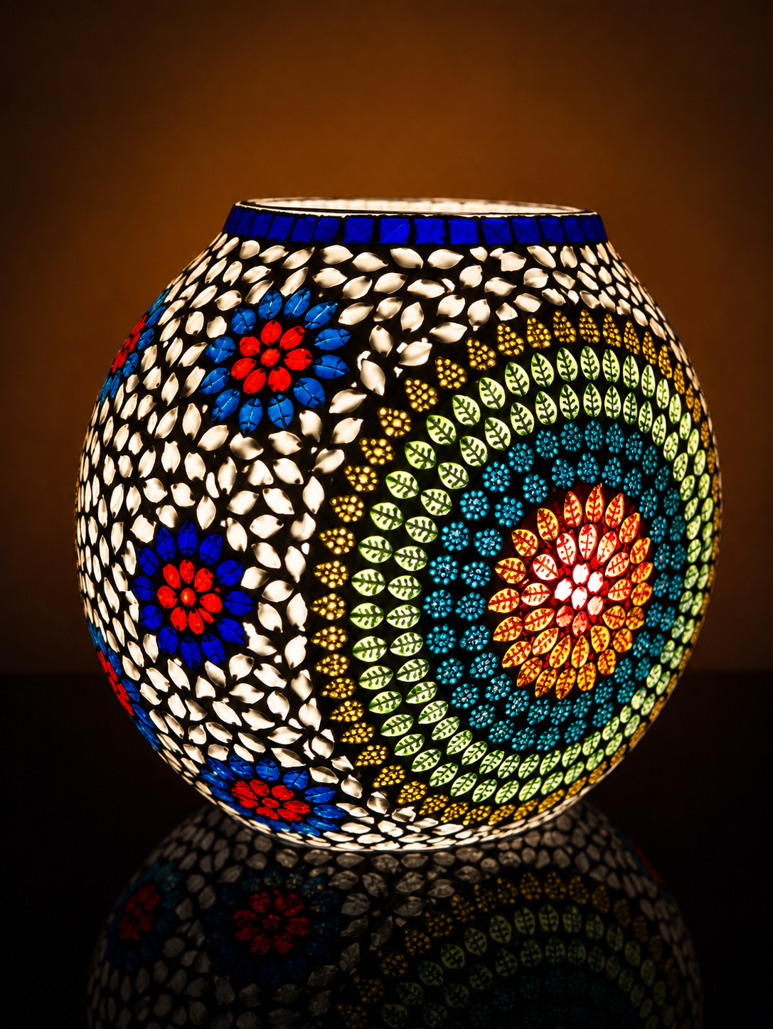 Glass Lamp Round