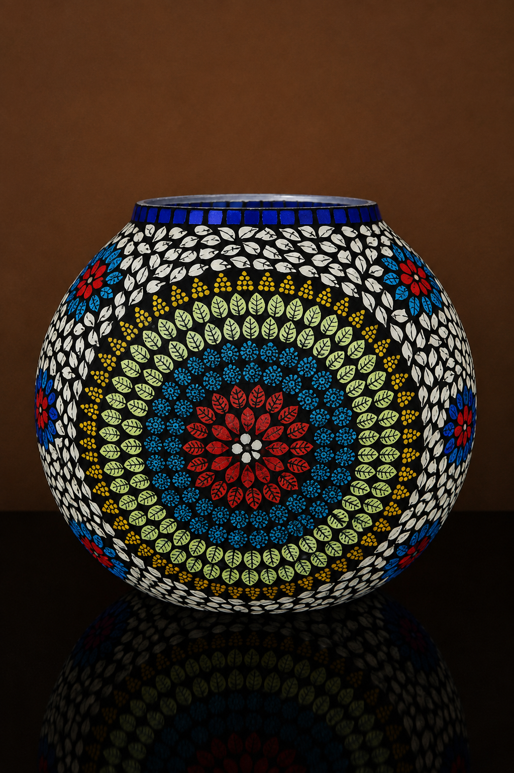 Glass Lamp Round