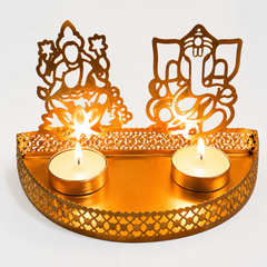 Lakshmi Ganeshji Iron Shadow Diya