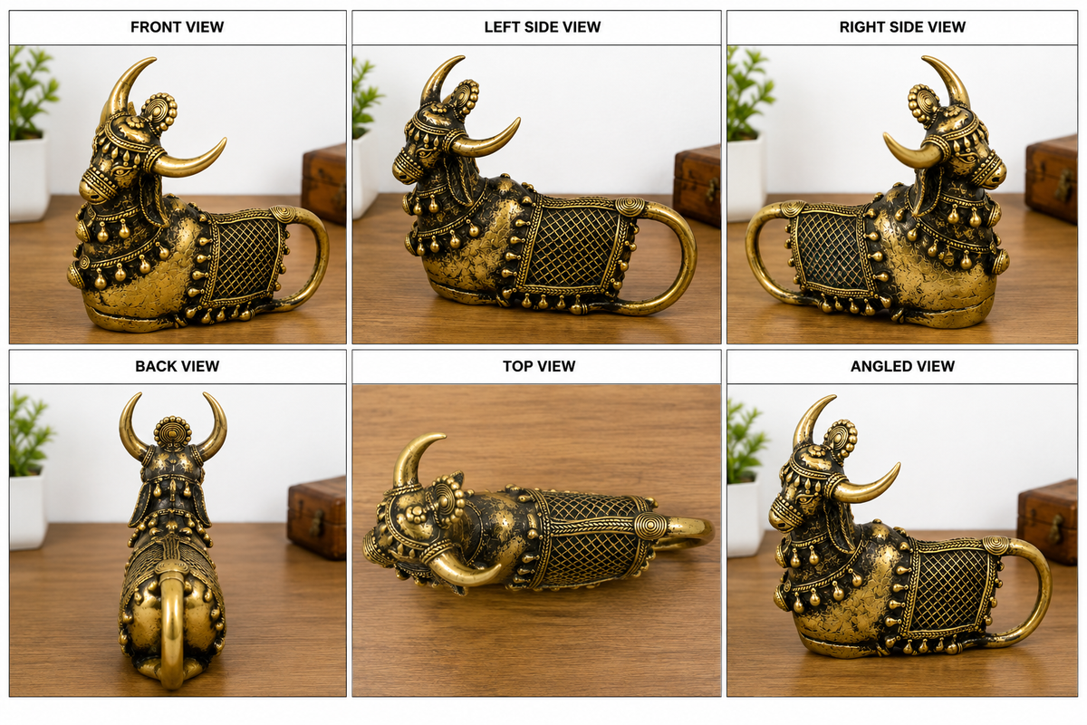 Nandi with Bells & Jali Art
