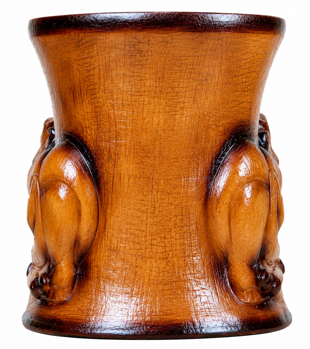 Leather Camel Shape Stool