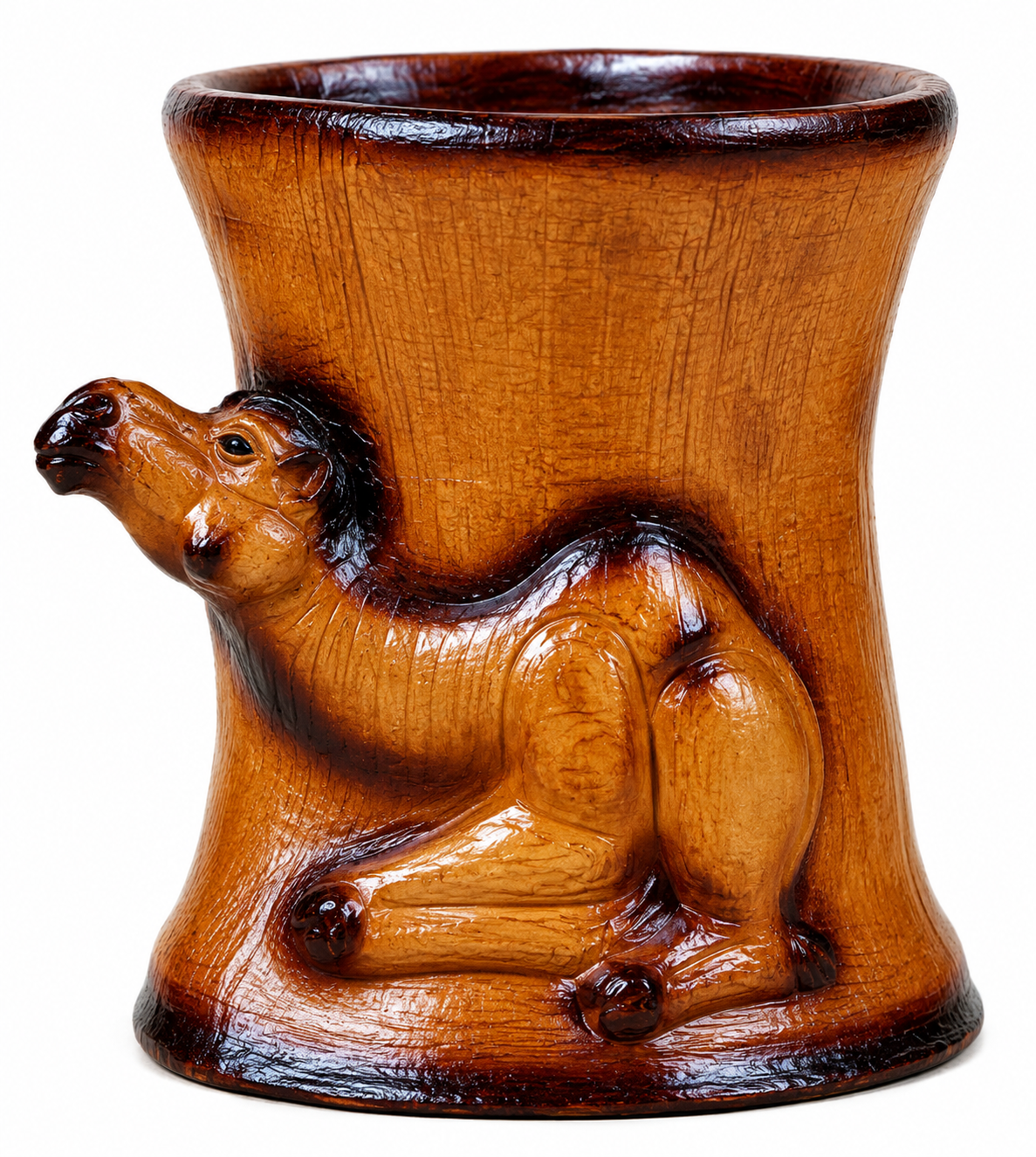 Leather Camel Shape Stool