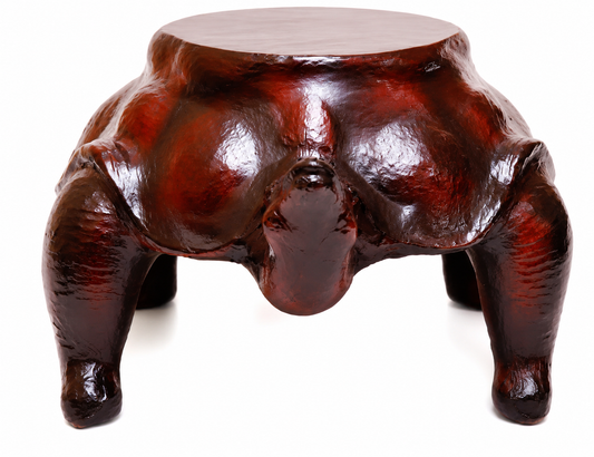 Leather Tortoise Sitting Stool