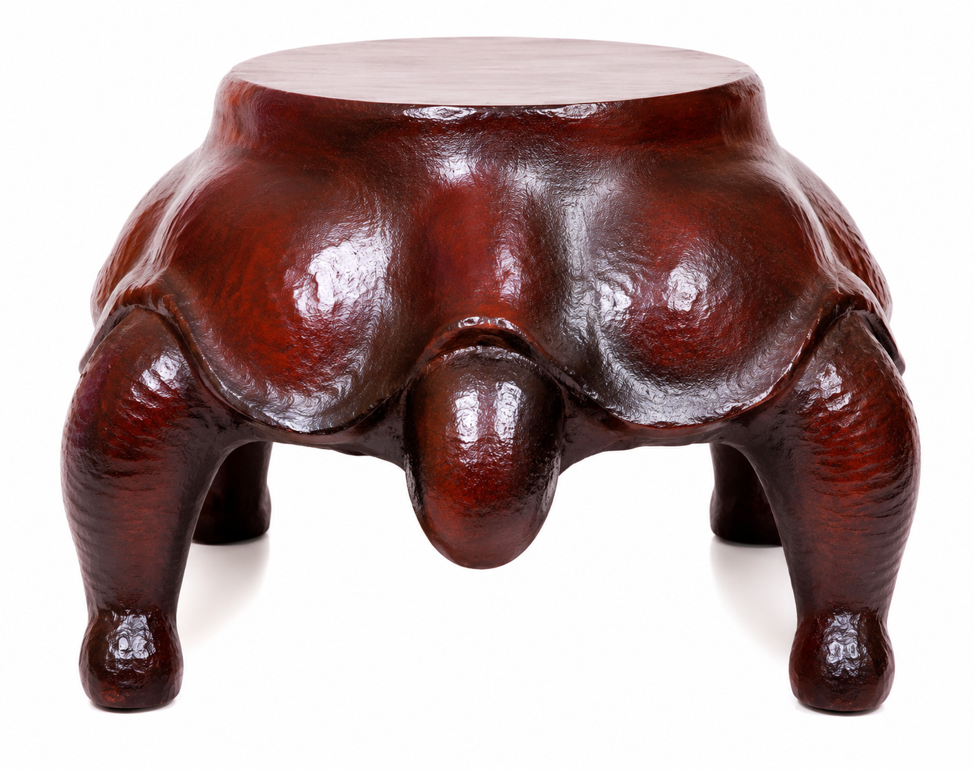 Leather Tortoise Sitting Stool