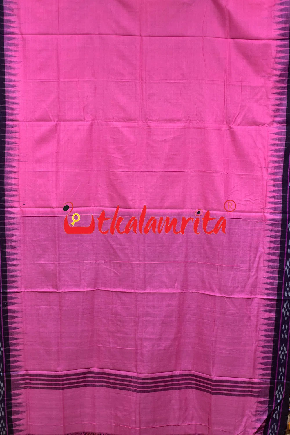 Deep Pink with Pasapali Border Cotton Saree