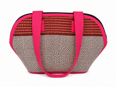 Ladies Hand Bag Rolling Design - Red