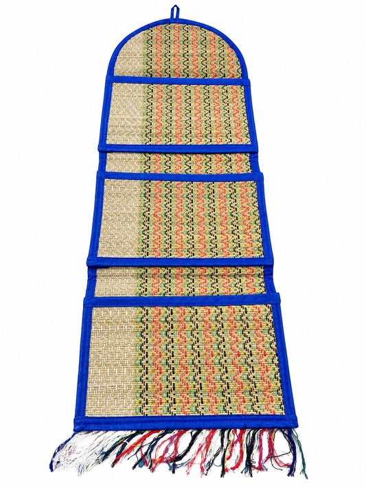Bell Shaped Wall Hanging Rolling Design - Blue