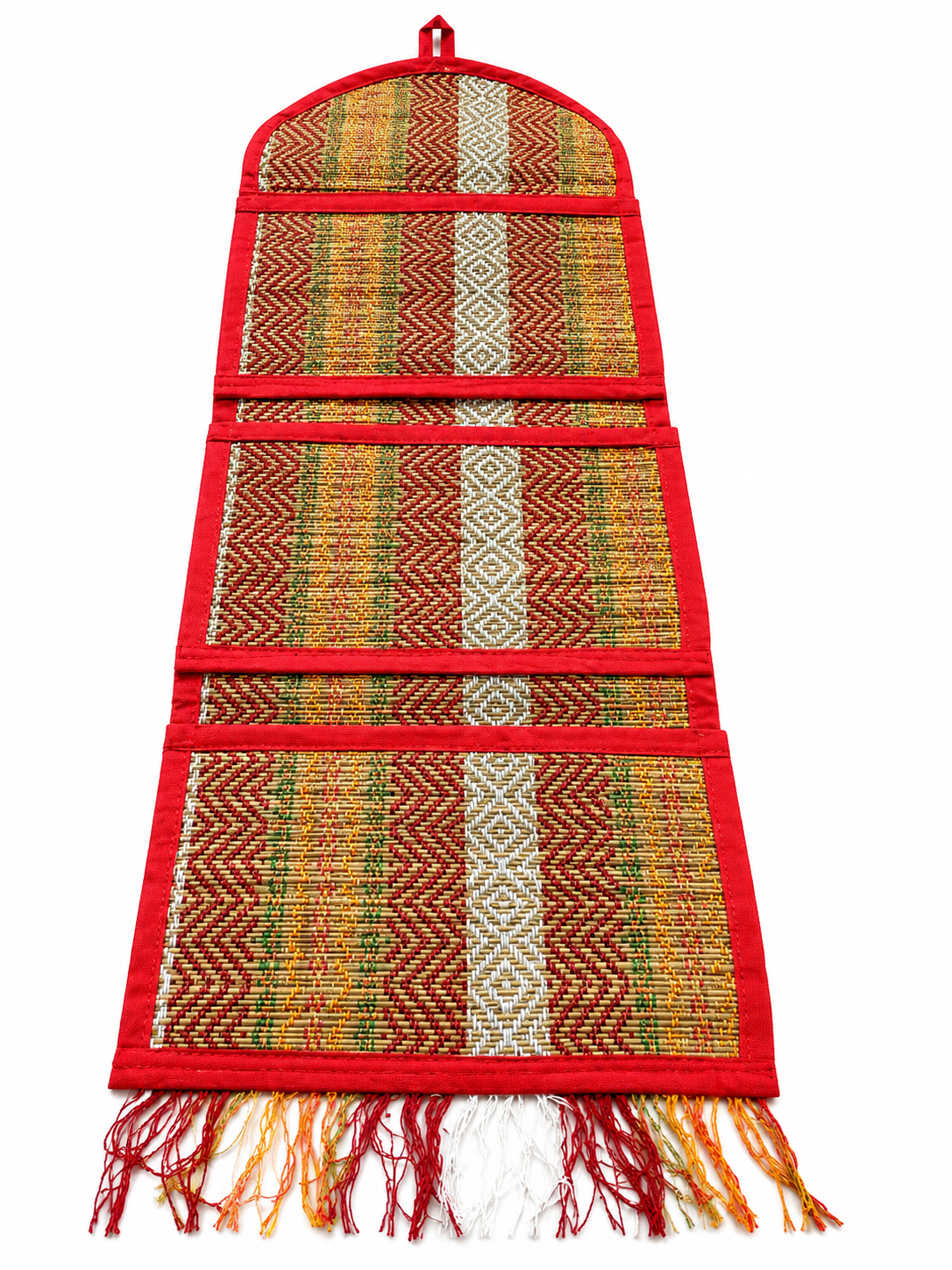 Bell Shaped Wall Hanging Multi Design - Red