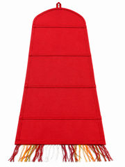 Bell Shaped Wall Hanging Multi Design - Red