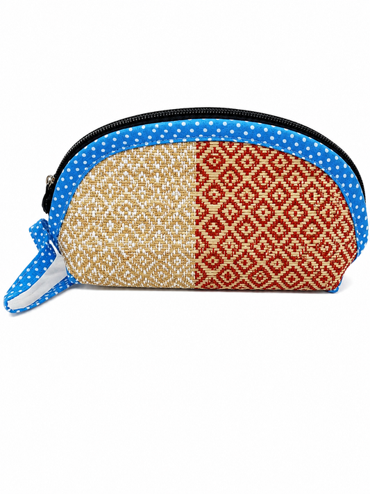 Pen And Pencil Pouch Bag - Light Blue Dots