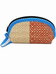 Pen And Pencil Pouch Bag - Light Blue Dots