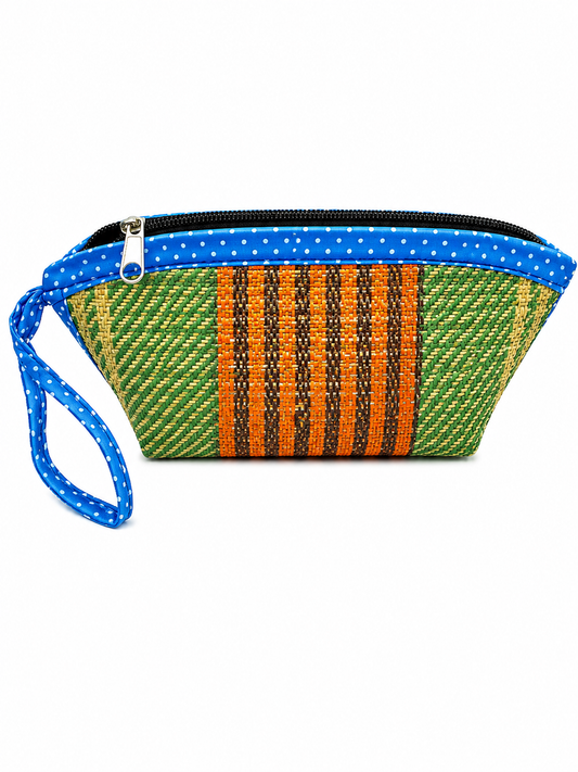 Cosmetic Pouch with Blue Dot