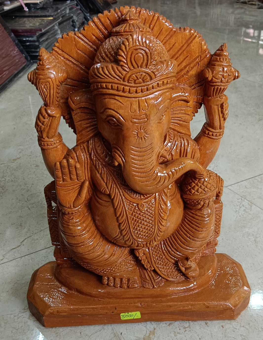 Ganesha Baster Wooden Craft