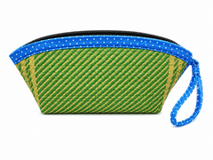 Cosmetic Pouch with Blue Dot